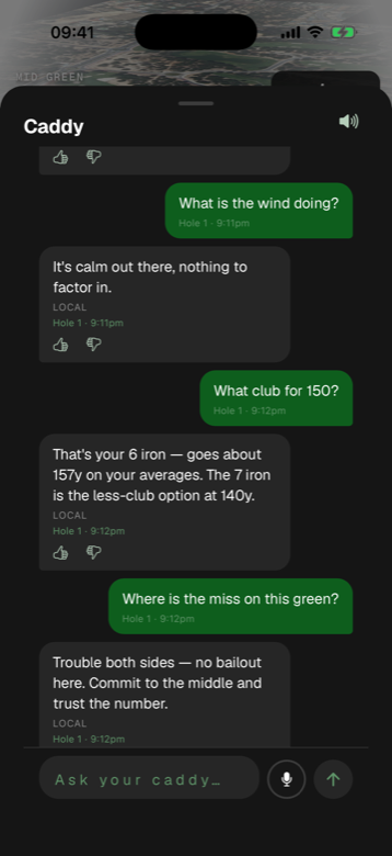 Caddy chat: what club for 150, where is the miss on this green
